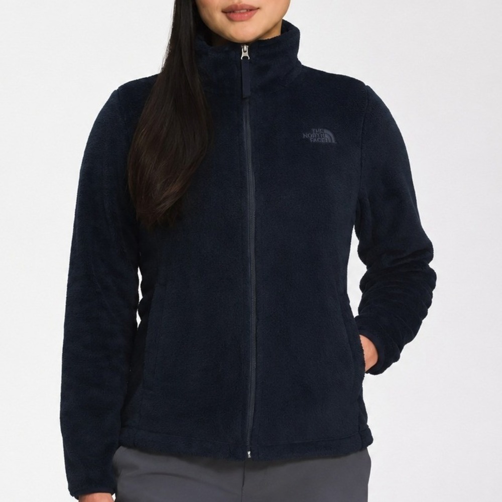 The North Face Womens Osito 2 Jacket M Navy Blue Fleece Plush Full Zip  Gorpcore
